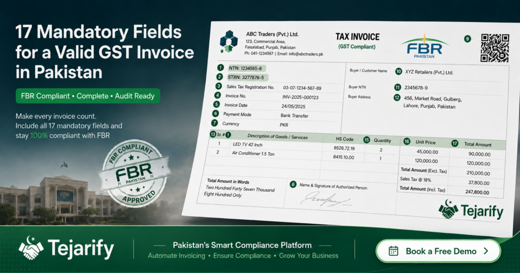 What a Legally Correct GST Invoice Must Contain in Pakistan: An Audit-Ready Checklist